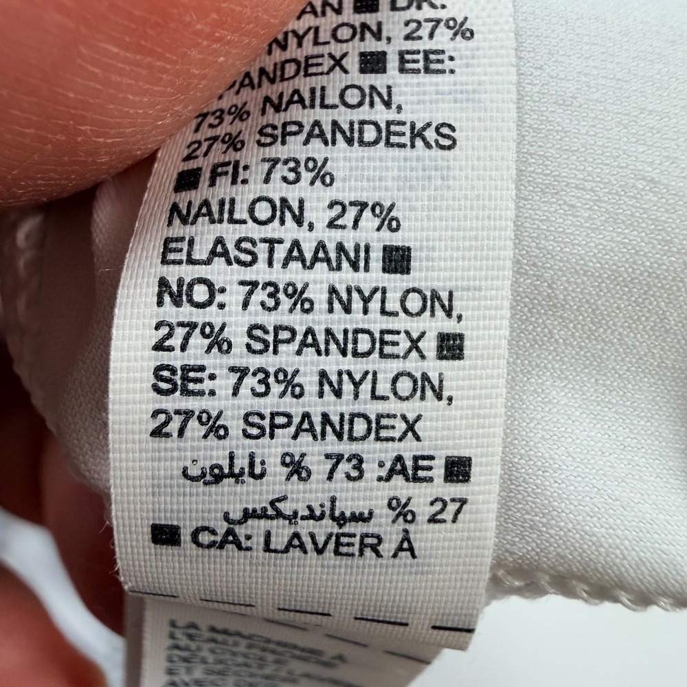 Athleta Racerback Tank Top Womens‎ Medium White Excellent Activewear Workout - Picture 9 of 11